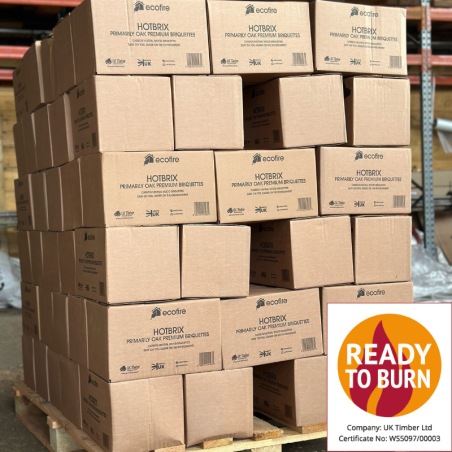 Ecofire Boxed HotRods - Full Tonne of Briquettes - FREE DELIVERY + MULTI-BUY DISCOUNTS