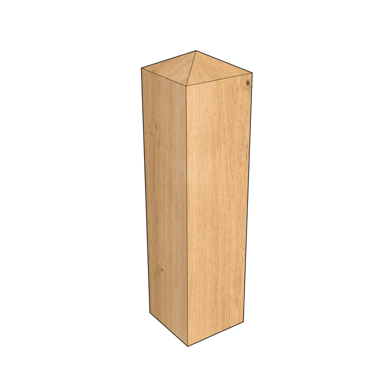 European Oak Gate Post