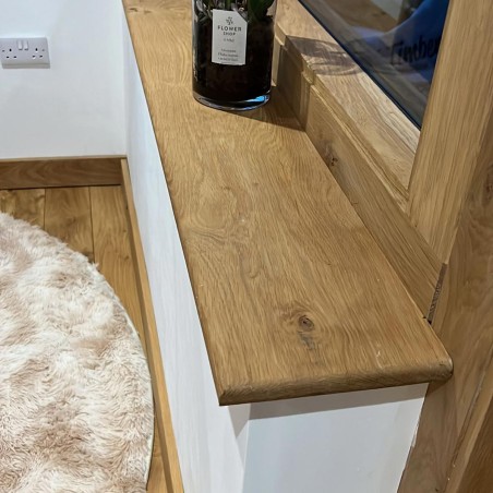Solid Ash Window Sill Board - Width 150mm