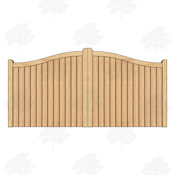 Pair of Solid European Oak...