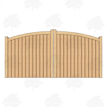 European Oak Curved Top...