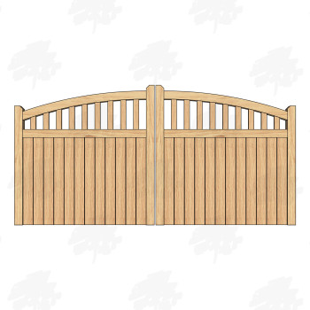 European Oak Curved Top...