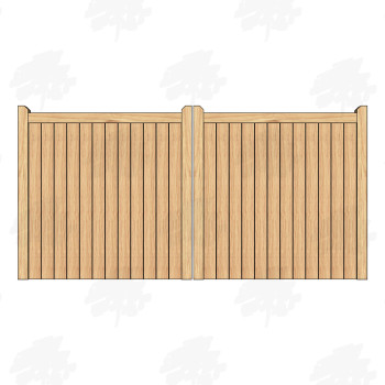 Pair of Solid European Oak...