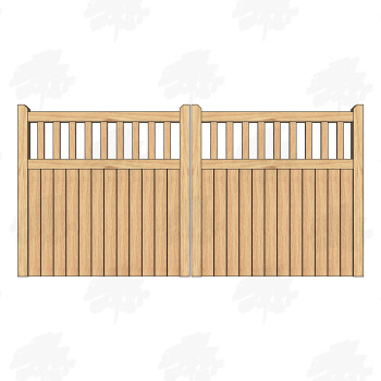 Pair of Solid European Oak...