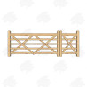 European Oak 5 Bar Gate Combo