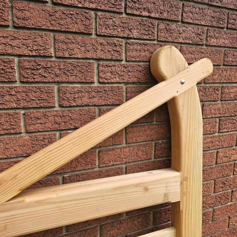 British Douglas Fir Curved Heel (Ranch) & 5 Bar Gate Combo