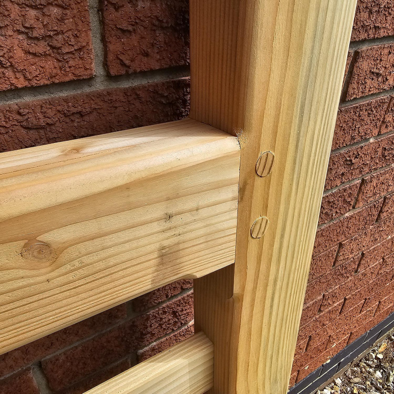 British Douglas Fir Curved Heel (Ranch) & 5 Bar Gate Combo