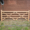 Pair of British Douglas Fir 5 Bar Gates