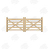Pair of British Douglas Fir 5 Bar Gates