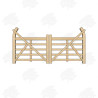 Pair of British Douglas Fir Curved Heel (Ranch) Gates