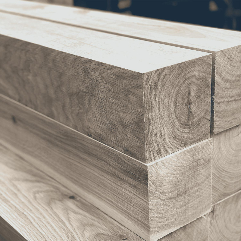 European Oak Back Weathered Top Gate Post