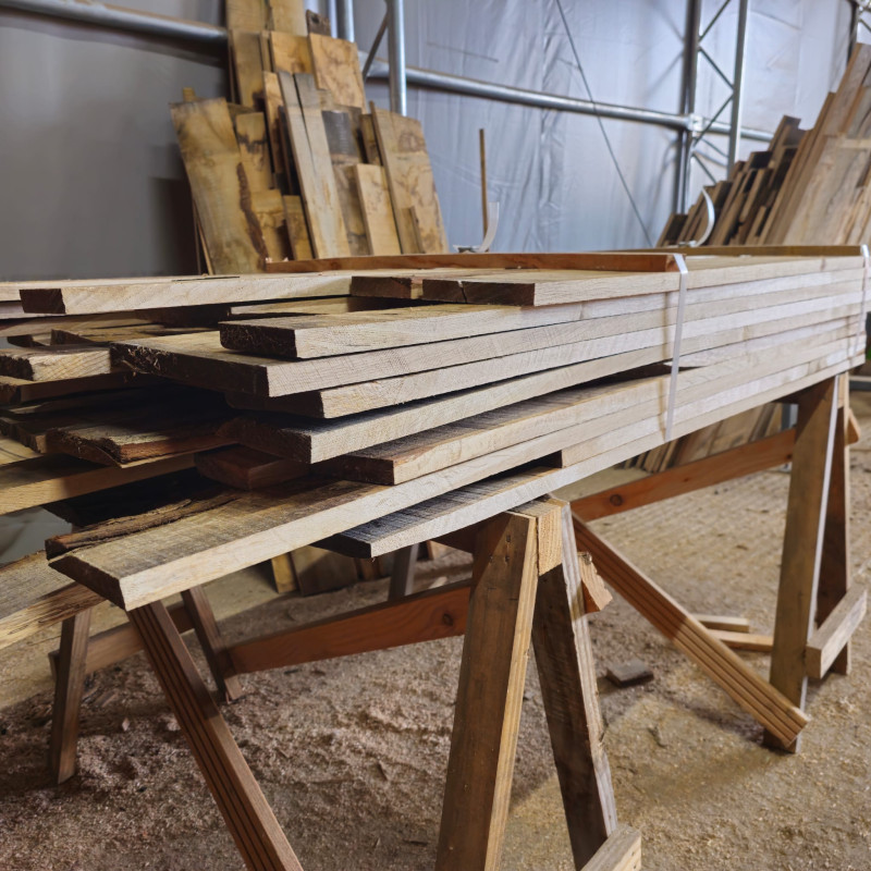 Kiln Dried 22mm European Oak Boards - A/B Grade, 57 Boards (0.19m3) - Pack Ref. SE-EO-AB-22-1017