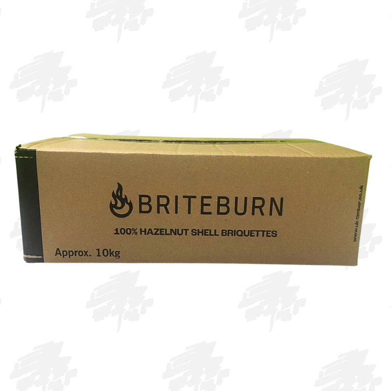 BRITEBURN Hazelnut Shell Pini Kay Briquettes - FREE DELIVERY