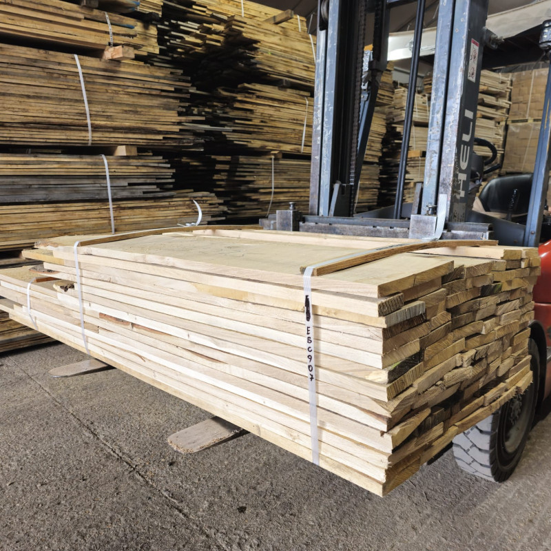 Kiln Dried 27mm European Oak Boards - B/C Grade, 111 Boards (0.47m3) - Pack Ref. SE-EO-BC-27-1029