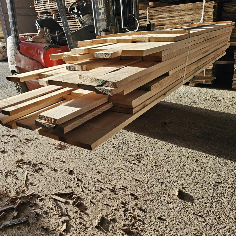 Kiln Dried 28mm English Ash Oak Boards - Prime Grade, 74 Boards (0.622m3) - Pack nr SE-EA-OL-28-1035