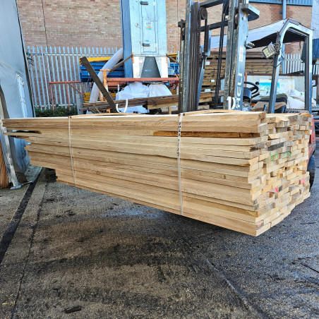 Kiln Dried 28mm English Ash Oak Boards - Prime Grade, 132 Boards (1.103m3) - Pack nr SE-EA-OL-28-1039