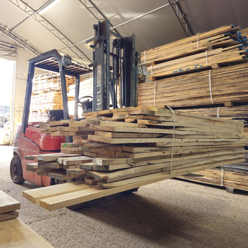 Kiln Dried 28mm European Oak Boards - B/C Grade, 103 Boards (0.749m3) - Pack Ref. SE-EO-BC-28-1034