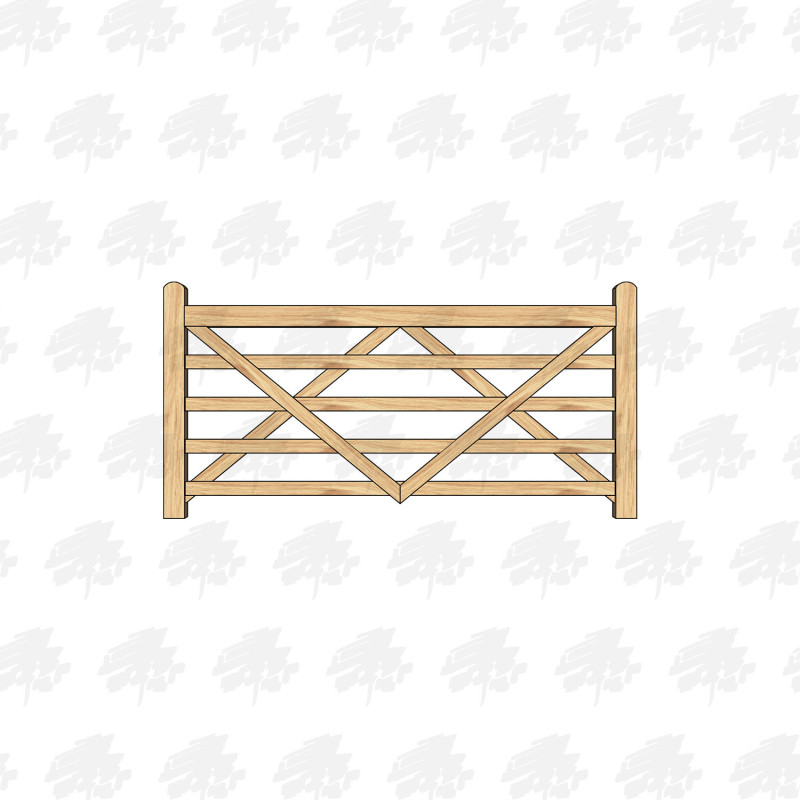 Prestige Solid European Oak Field Gate