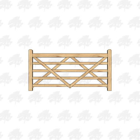 Prestige Solid European Oak Field Gate