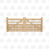 European Oak Half Paled Gates