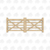 Pair of British Douglas Fir 5 Bar Gates | Buy Online from the Experts at UK Timber