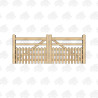 Pair of British Douglas Fir Half Paled Gates