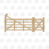British Douglas Fir Curved Heel (Ranch) & 5 Bar Gate Combo