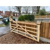 European Oak Curved Heel (Ranch Style) Gate Combo