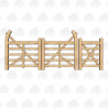 European Oak Curved Heel (Ranch Style) Gate & Pedestrian Combo