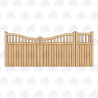 European Oak Midview Cottage Style Driveway & Pedestrian Gates | Buy Online from the Experts at UK Timber
