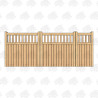 British Douglas Fir Flat Top Cottage Style Driveway & Pedestrian Gates | Buy Online from the Experts at UK Timber