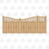 British Douglas Fir Midview Cottage Style Driveway & Pedestrian Gates | Buy Online from the Experts at UK Timber