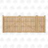 British Douglas Fir Flat Top Palisade Driveway & Pedestrian Gates | Buy Online from the Experts at UK Timber