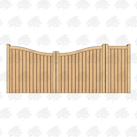 British Douglas Fir Midview Closeboard Driveway & Pedestrian Gates | Buy Online from the Experts at UK Timber
