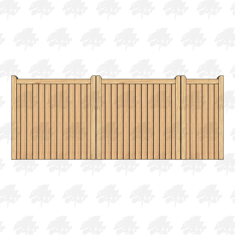 British Douglas Fir Flat Top Closeboard Driveway & Pedestrian Gates | Buy Online from the Experts at UK Timber