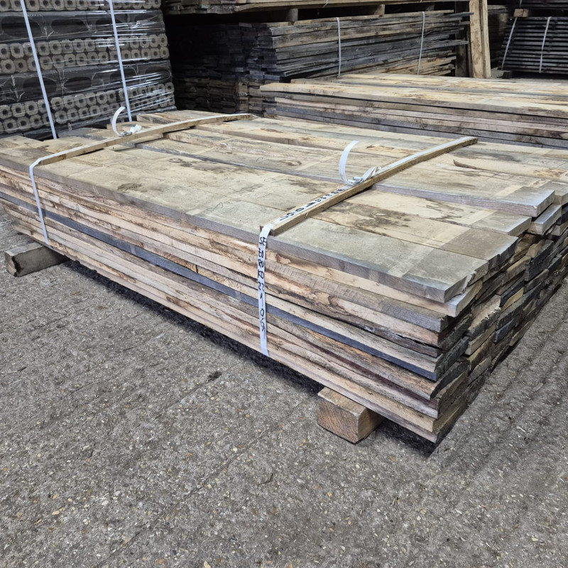 Kiln Dried 22mm European Oak Boards - Rustic Grade, 96 Boards (0.365M3) - Pack Ref. SE-EO-RU-KD-22-1061