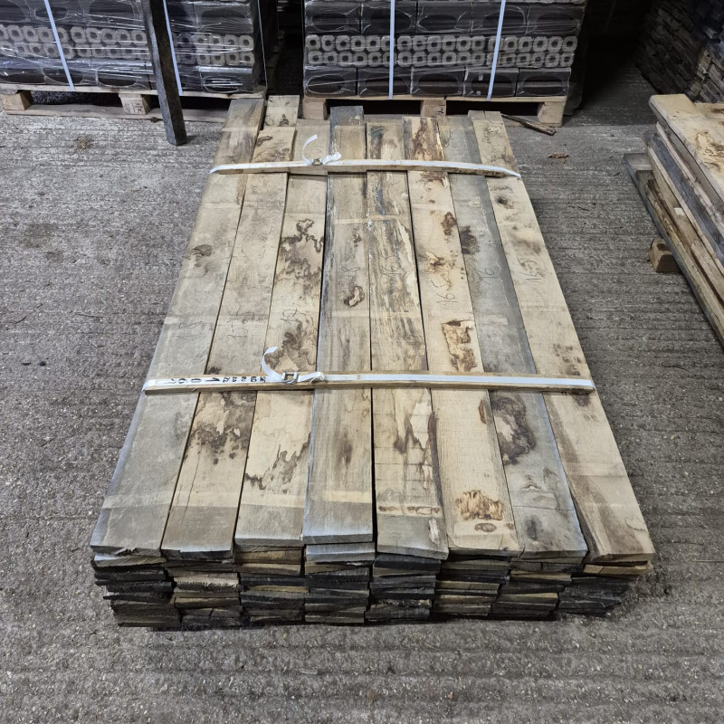 Kiln Dried 22mm European Oak Boards - Rustic Grade, 96 Boards (0.365M3) - Pack Ref. SE-EO-RU-KD-22-1061