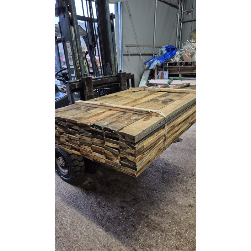 Kiln Dried 22mm European Oak Boards - Rustic Grade, 88 Boards (0.416M3) - Pack Ref. SE-EO-RU-KD-22-1058