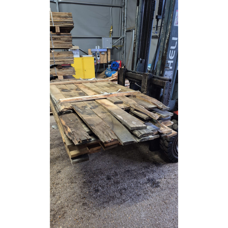 Kiln Dried 22mm European Oak Boards - Rustic Grade, 88 Boards (0.416M3) - Pack Ref. SE-EO-RU-KD-22-1058