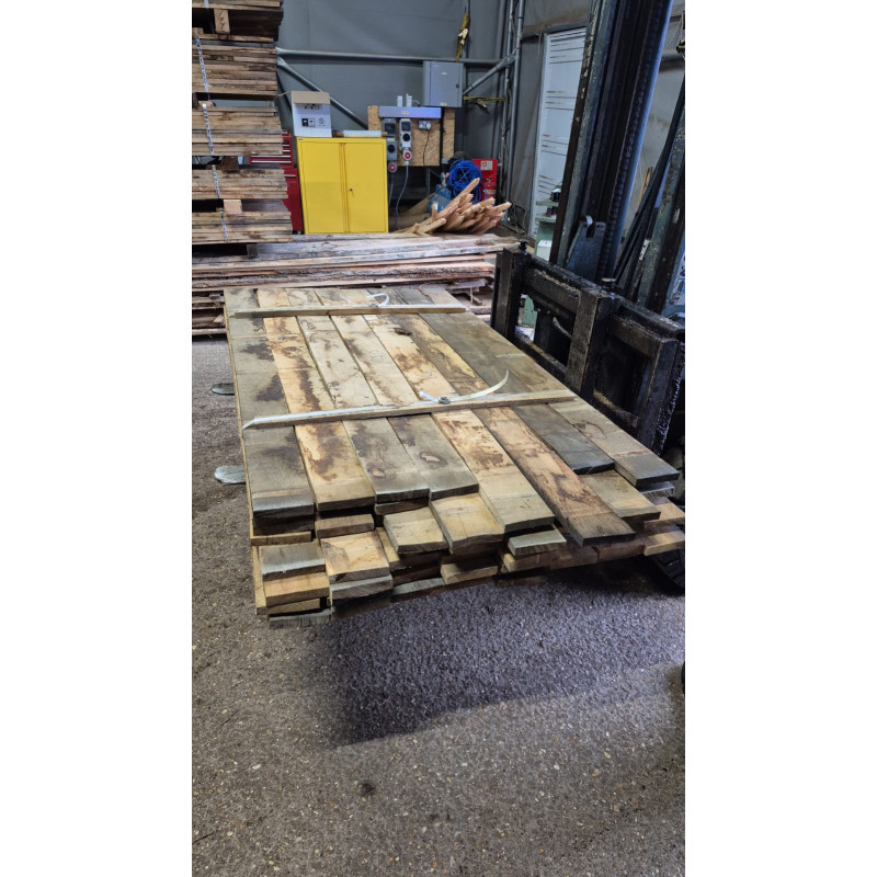 Kiln Dried 22mm European Oak Boards - Rustic Grade, 64 Boards (0.273M3) - Pack Ref. SE-EO-RU-KD-22-1052