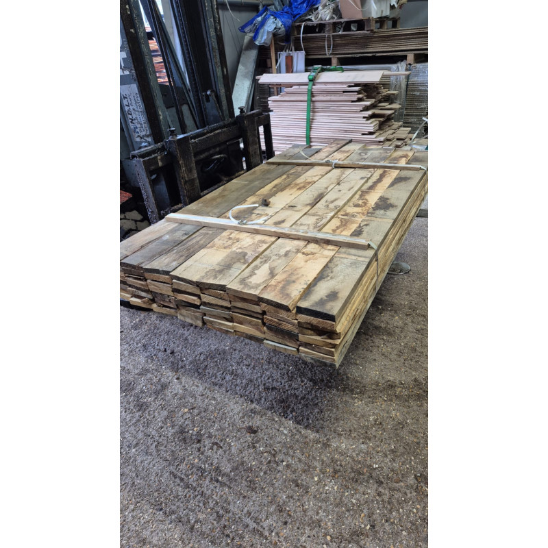 Kiln Dried 22mm European Oak Boards - Rustic Grade, 64 Boards (0.273M3) - Pack Ref. SE-EO-RU-KD-22-1052
