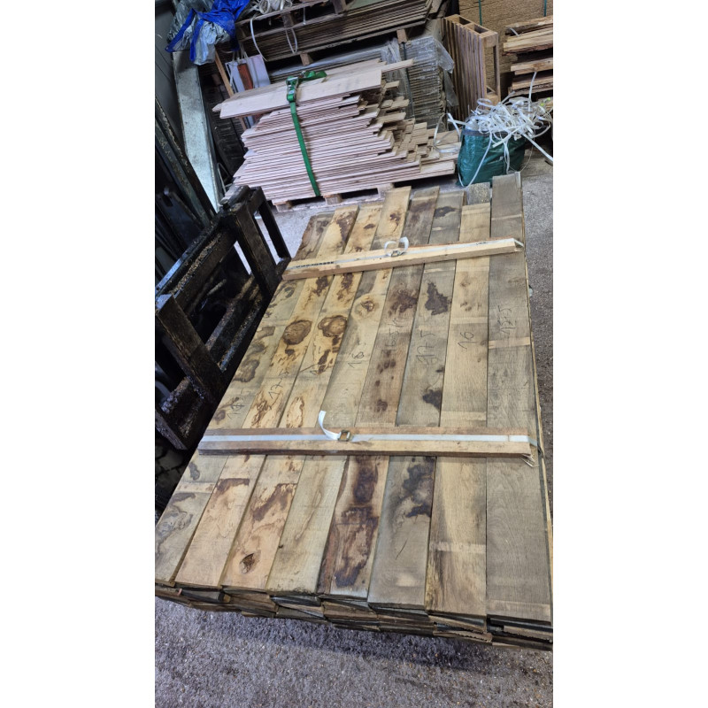 Kiln Dried 22mm European Oak Boards - Rustic Grade, 56 Boards (0.229M3) - Pack Ref. SE-EO-RU-KD-22-1055