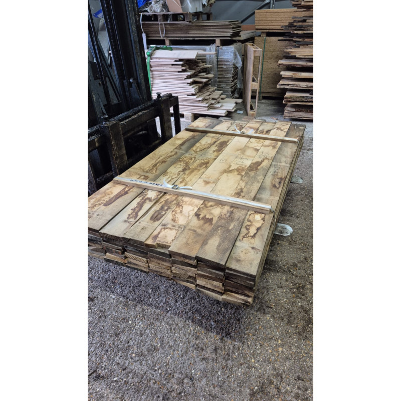 Kiln Dried 22mm European Oak Boards - A/B Grade, 64 Boards (0.263M3) - Pack Ref. SE-EO-AB-KD-22-1053