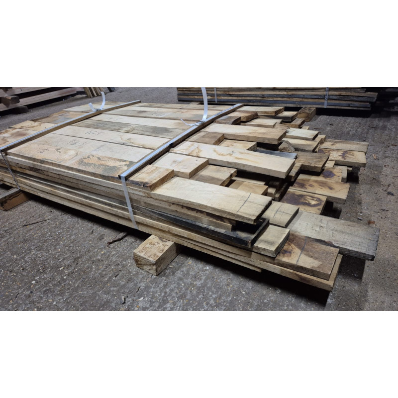 Kiln Dried 22mm European Oak Boards - A/B Grade, 72 Boards (0.298M3) - Pack Ref. SE-EO-AB-KD-22-1064
