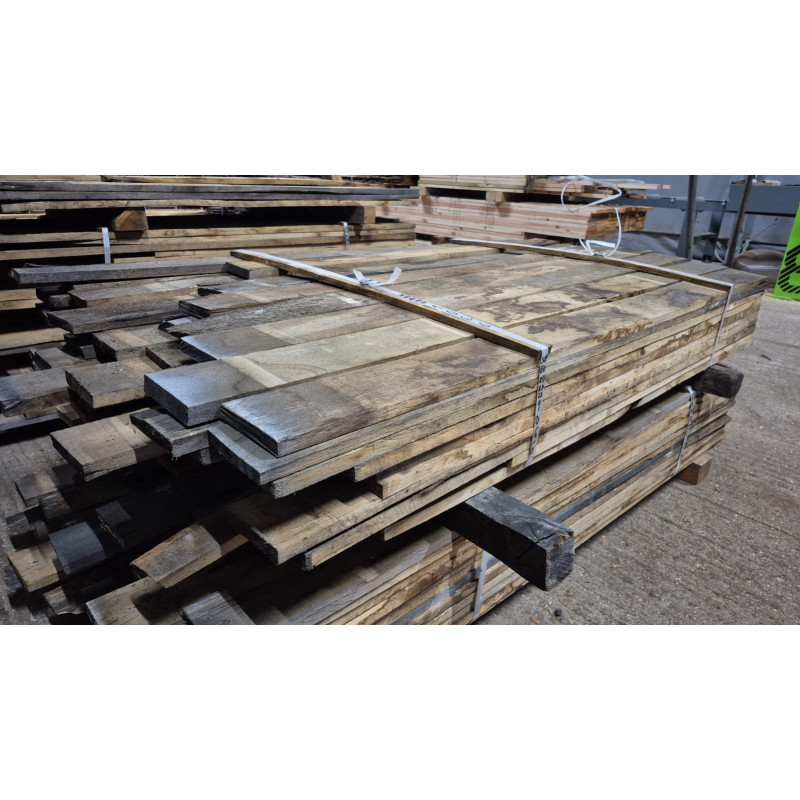 Kiln Dried 22mm European Oak Boards - Rustic Grade, 80 Boards (0.327M3) - Pack Ref. SE-EO-RU-KD-22-1066