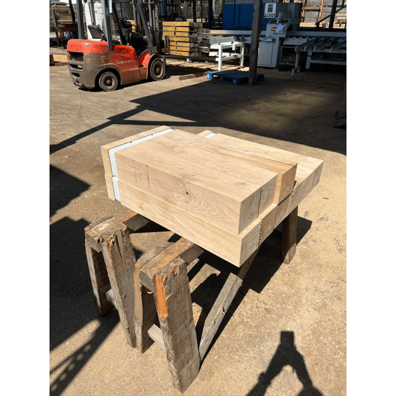 Sawn European Oak Bollard - 150 x 150