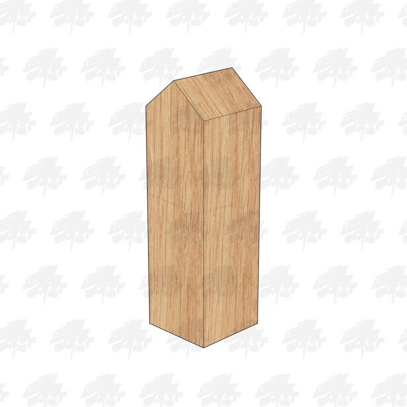 Sawn European Oak Bollard - 150 x 150