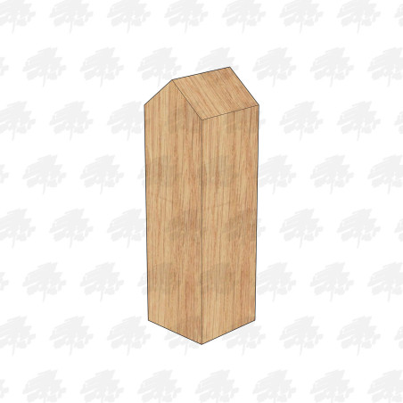 Sawn European Oak Bollard - 150 x 150