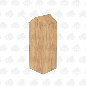 Sawn European Oak Bollard - 175 x 175 | Buy Timber Bollards online from the Experts at UK Timber