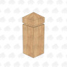 Sawn European Oak Bollard - 175 x 175